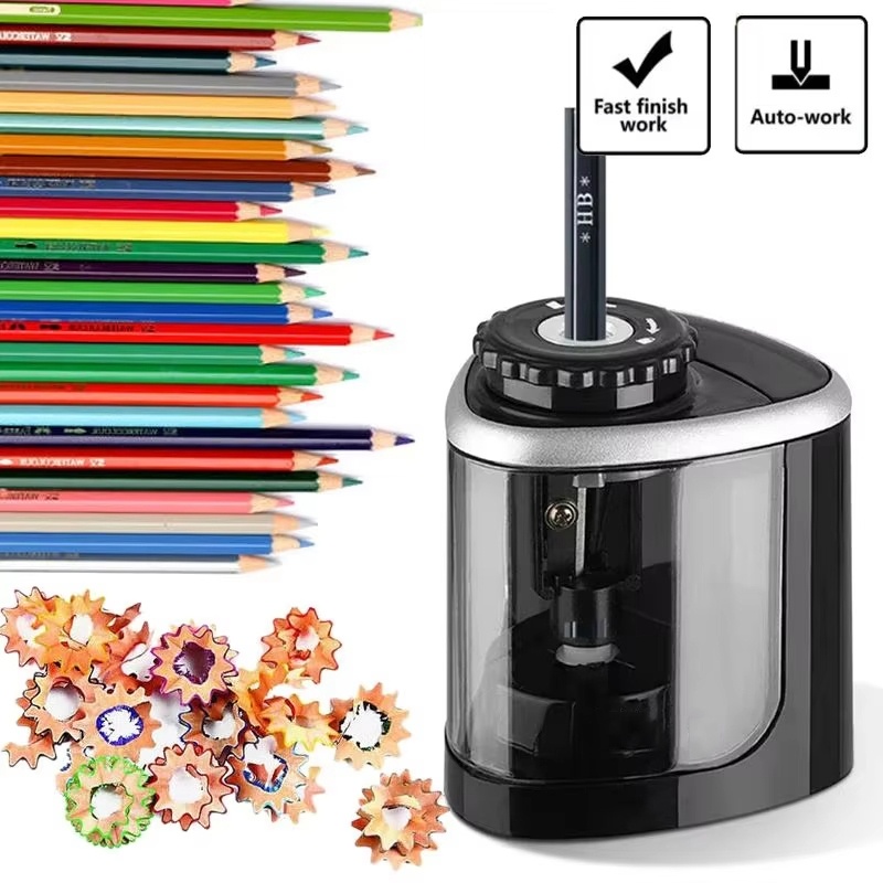 Electric Pencil Sharpener Usb - Automatischer Bleistiftspitzer, elektrischer Desktop-Spitzer, 6–8 mm,