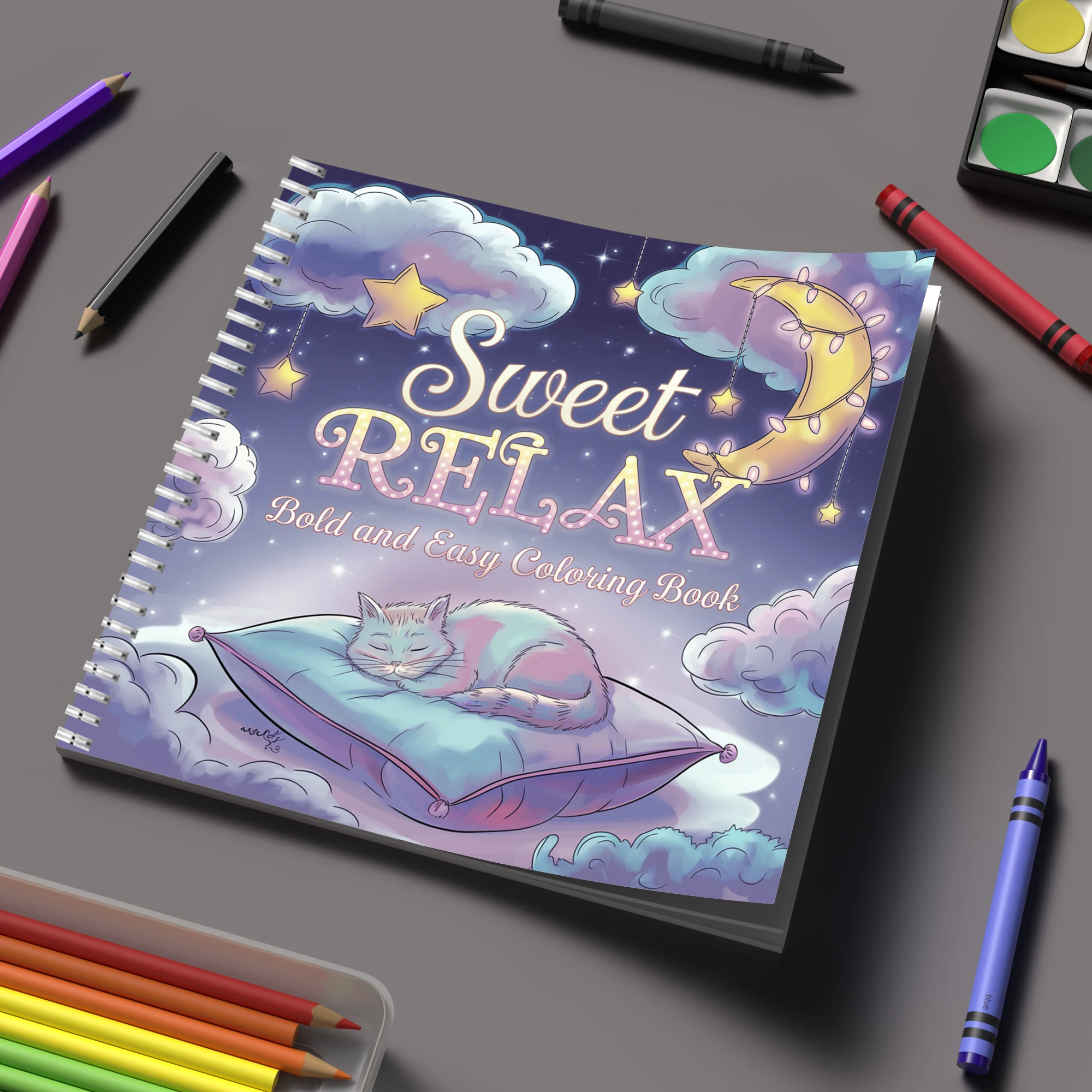 Malbuch „Sweet Relax“ für Erwa – School Supplies Bewertung und Preis