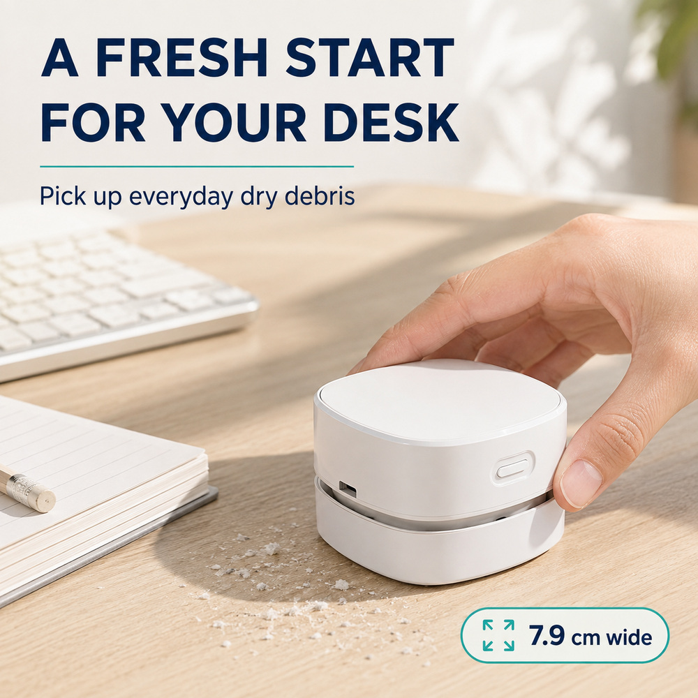 Tragbarer Desktop-Staubsauger, – Mini Desktop Vacuum Cleaner For Eraser Dust Bewertung und Preis