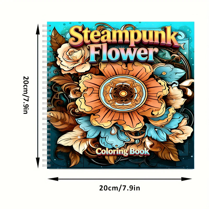 Malbuch „Steampunk-Blumen“ für – School Supplies Bewertung und Preis